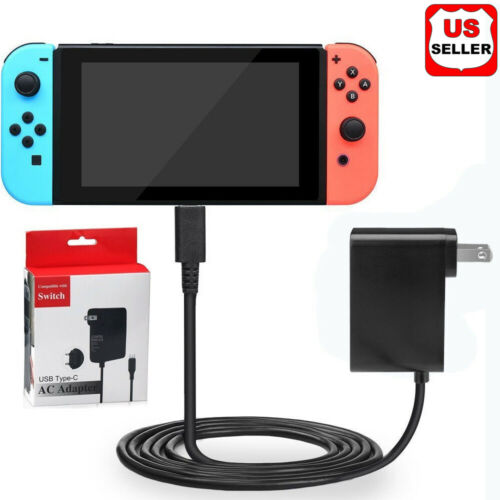 Ac Adapter Power Supply For Nintendo Switch Wall & Travel Charger Plug Cord Us