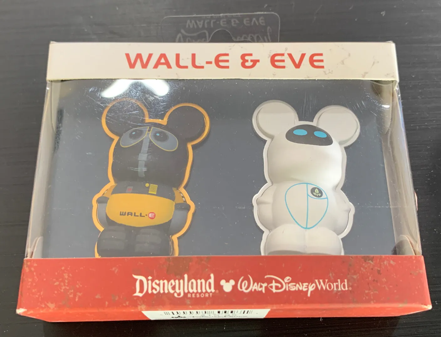 Rare Htf Disney Pixar 2011 Wall-e & Eve 3d Vinylmation Pin Set - New In Box