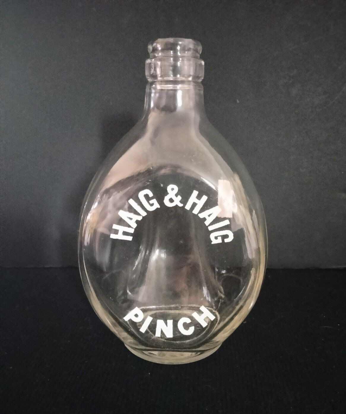 Vintage Haig & Haig Pinch Scotch Whiskey 3 Sided Bottle Scotland (missing Cap)