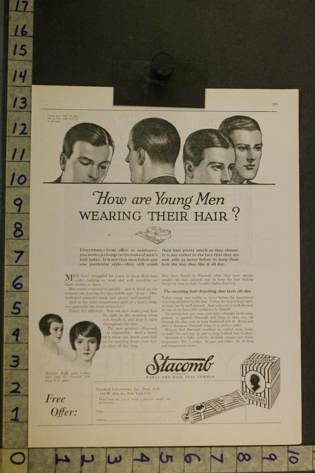 1924 Decor Medical Medicine Doctor Bath Health Hair Stacomb Quack Home Adss54