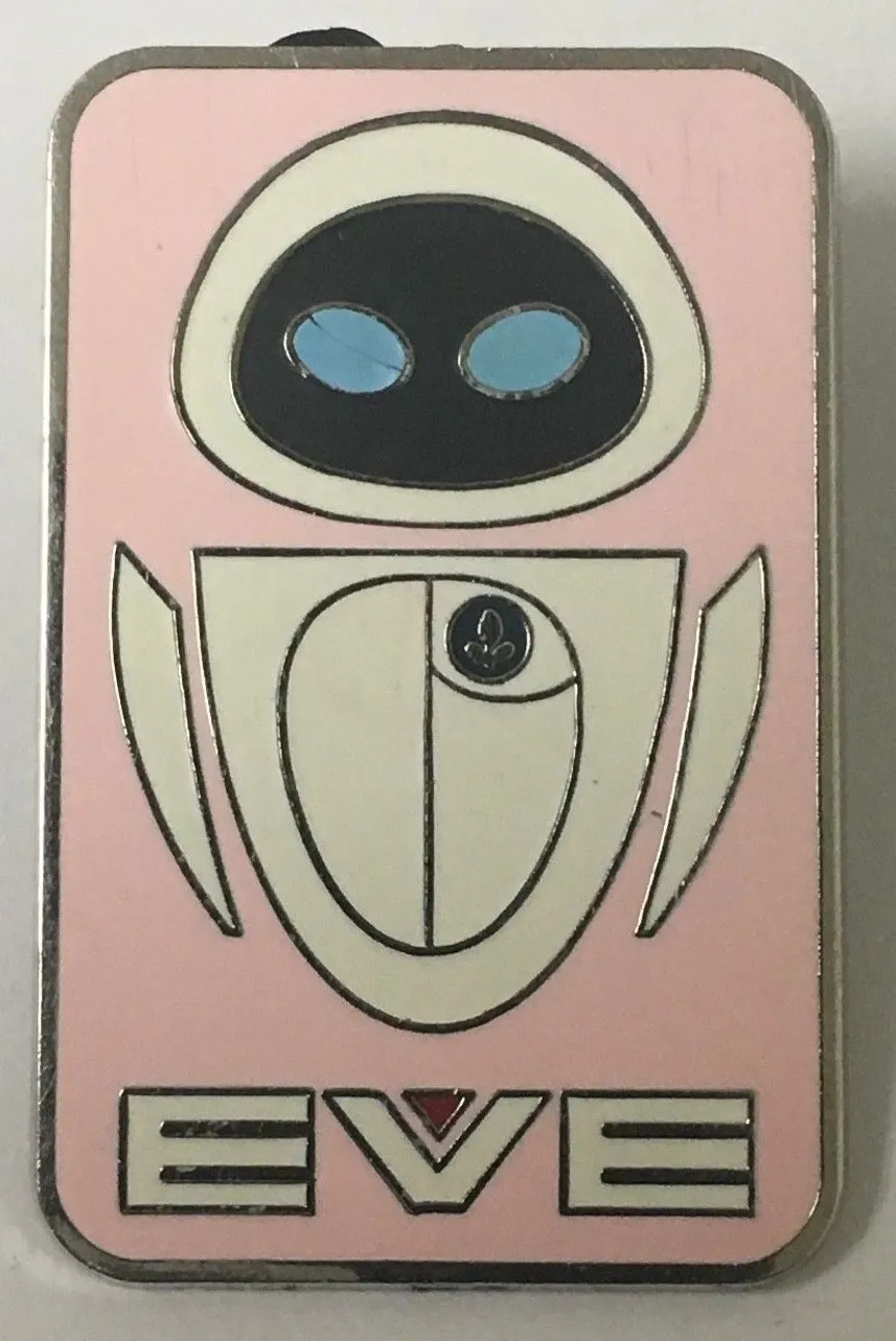 Wall-e Movie Eve Character Themed Pink Walt Disney 2008 Collectible Trading Pin