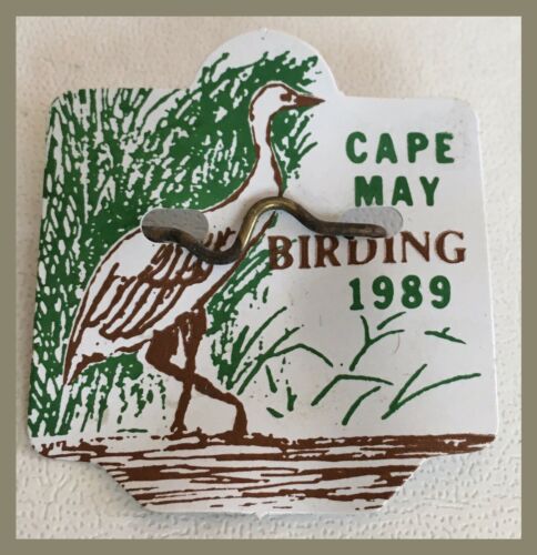 Vintage Cape May New Jersey 1989 Beach Tag - Birding Design   (b808)