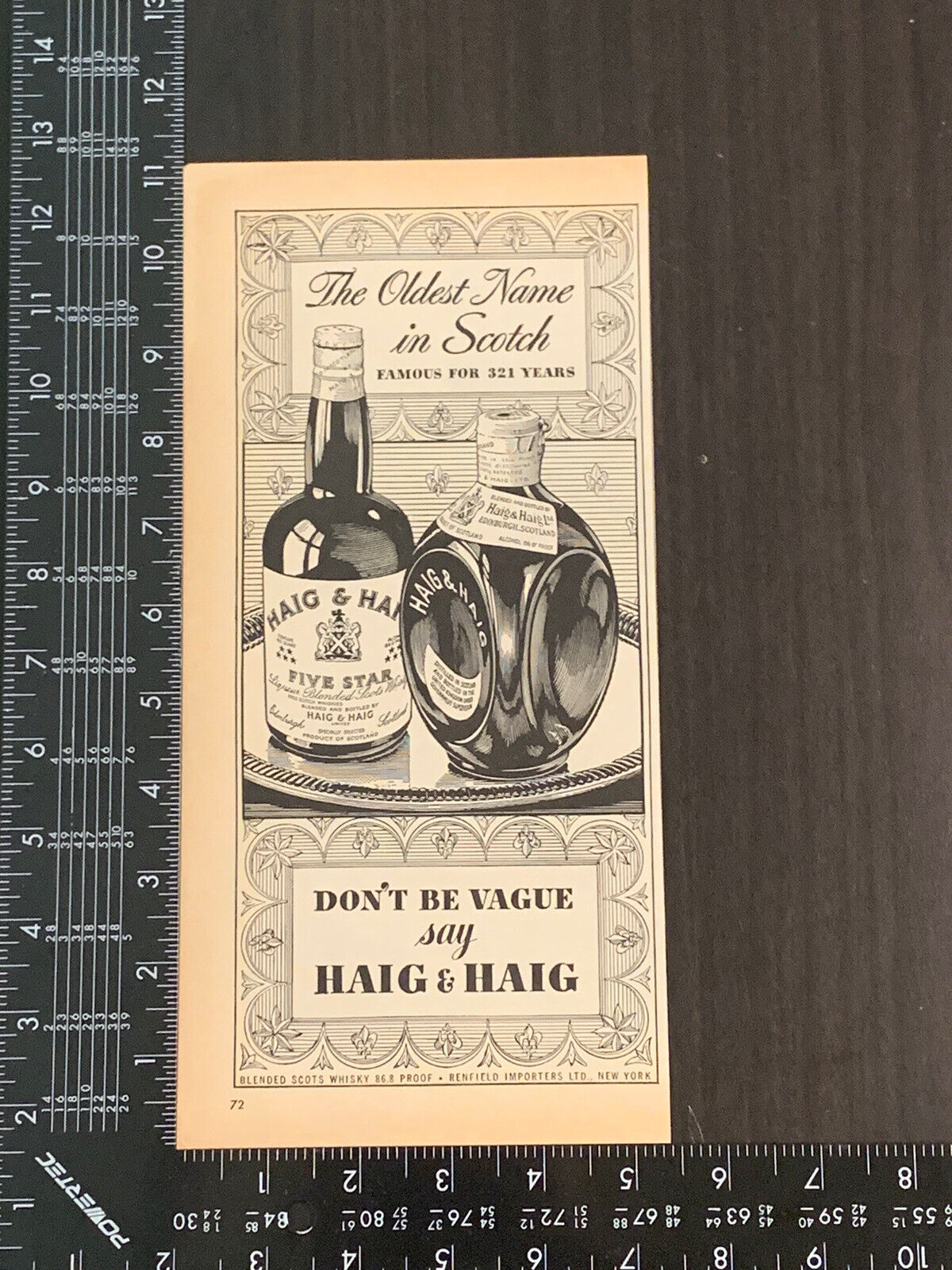 1940s Vintage Ad Haig & Haig The Oldest Name In Scotch Alcohol Liquor Ephemera