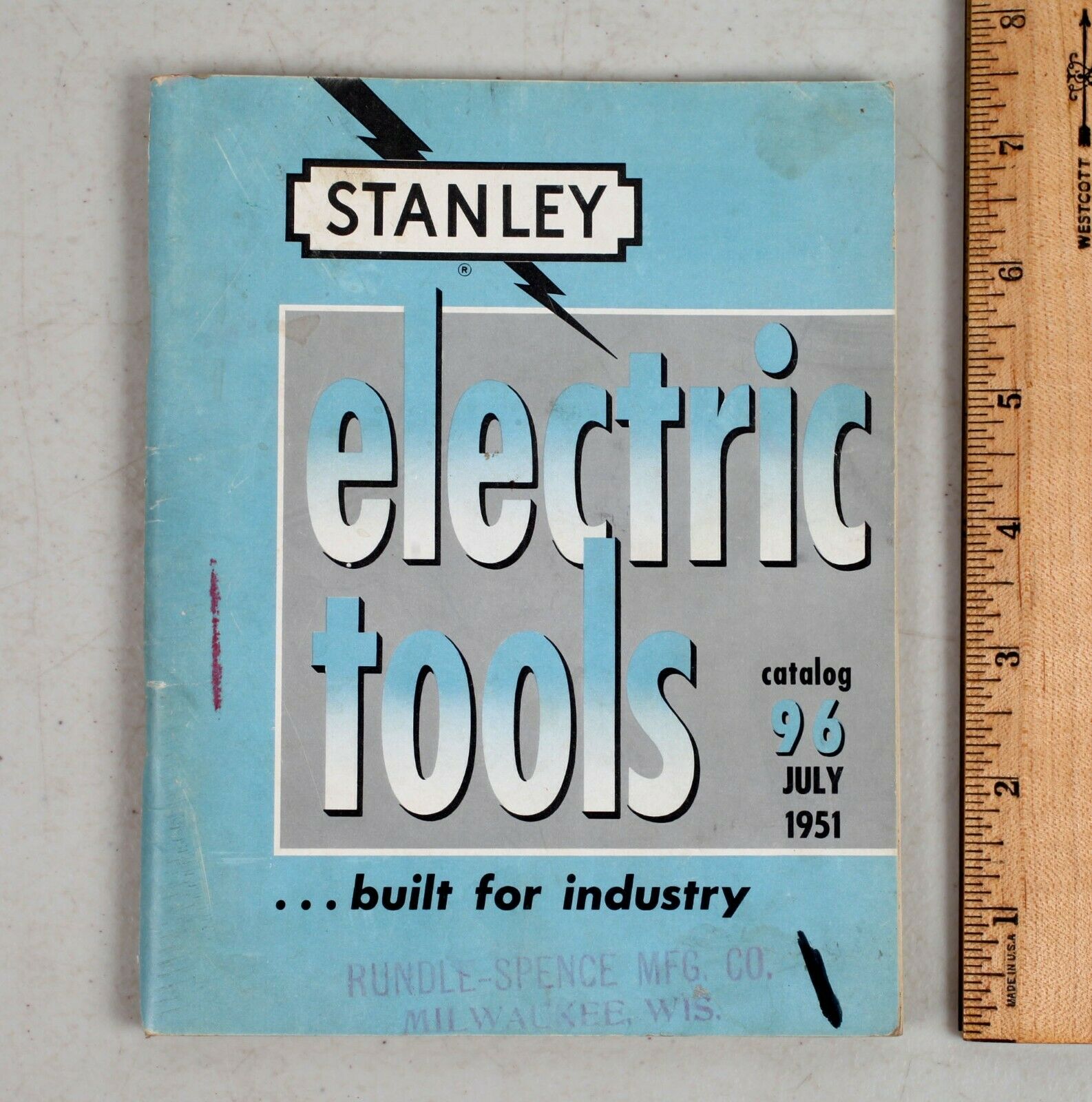 Vintage July 1951 Stanley Electric Tools Catalog #96