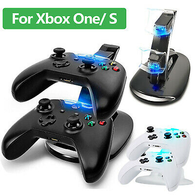 Led Dual Fast Charging Dock Station Charger For Xbox One / Xbox One S Controller
