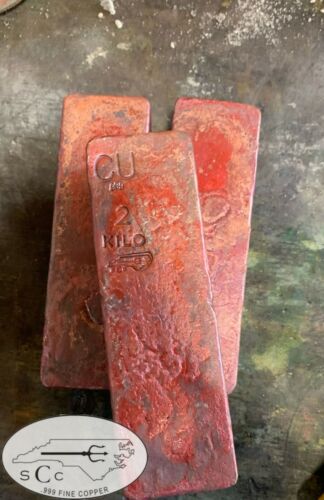 2 Kilo Stackers .999 Copper Bar By Silver Coast Copper( Buy 10 Get 1 Free!)
