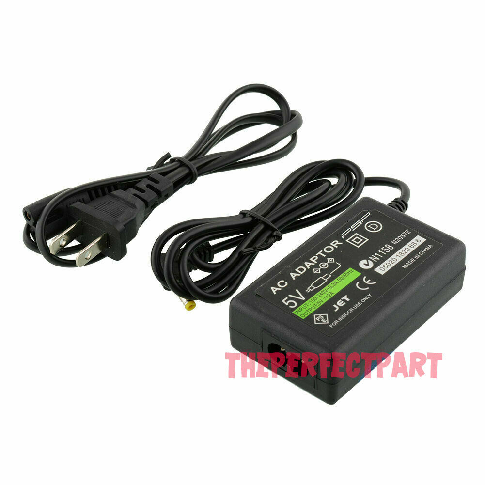 Ac Adapter Home Wall Charger Power Supply For Sony Psp 1000 2000 3000 Slim Lite