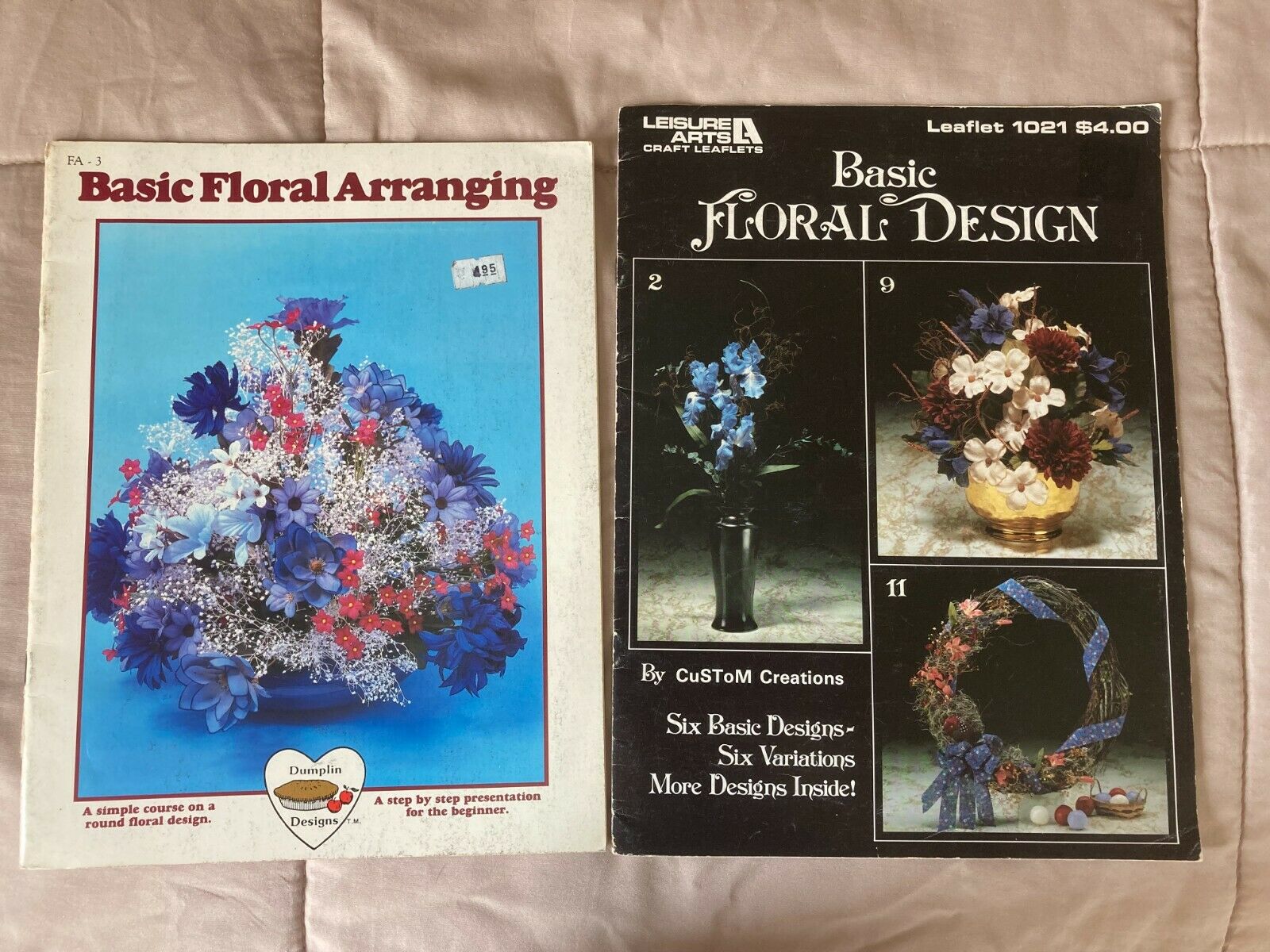 Two Basic Floral Arranging Instruction Books
