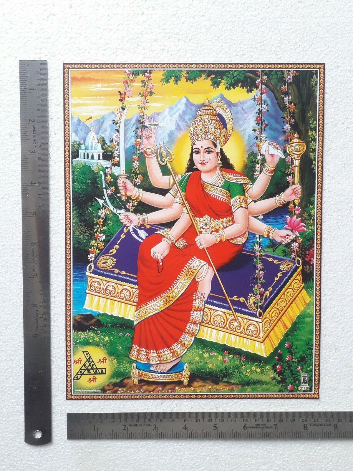 Durga Maa Amba Ambika Poster 8x11 Inch Normal Paper