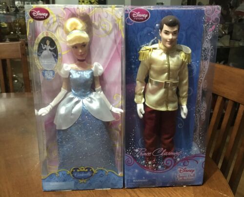Disney Store Prince Charming And Cinderella Dolls