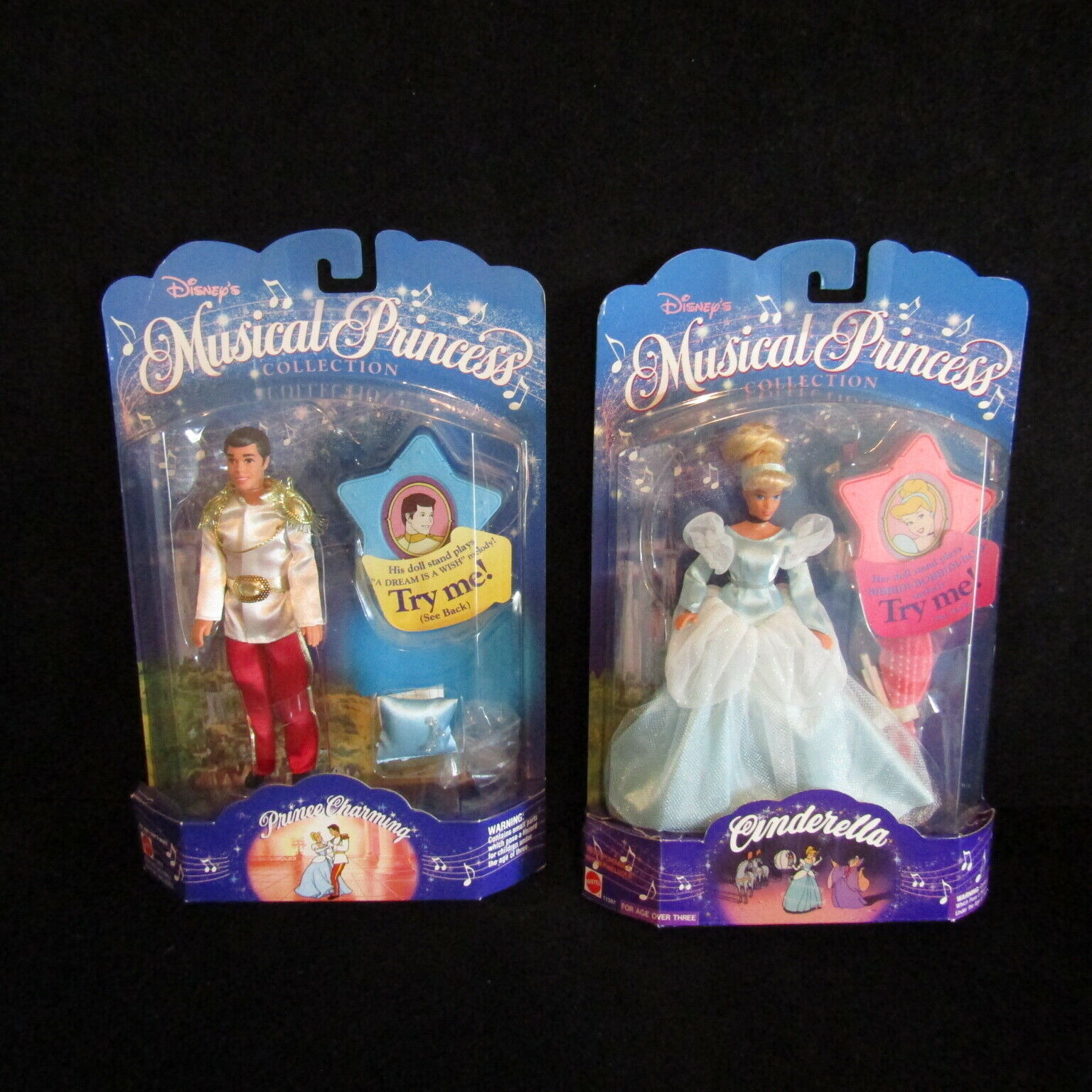 Disney Cinderella Prince Charming 1994 Mattel Musical Princess New In Box