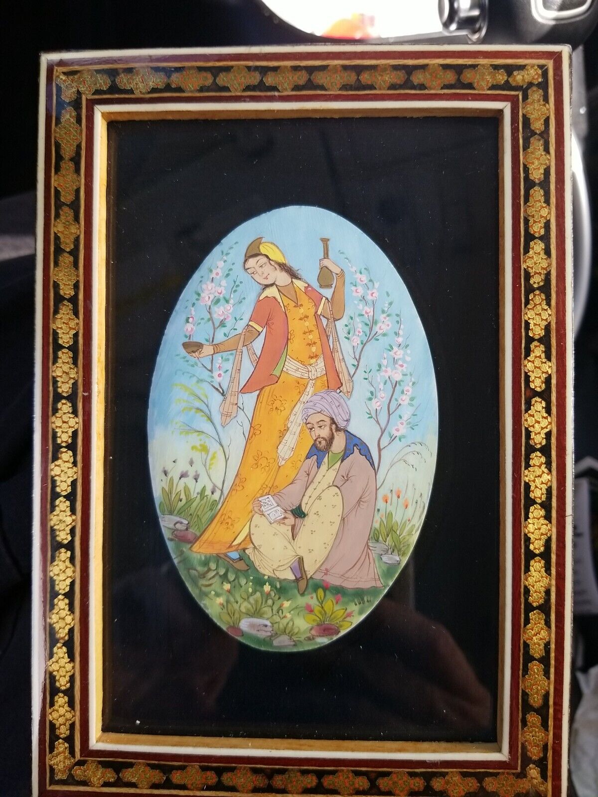Radha & Krishna Hand Painted, Beautiful,framed